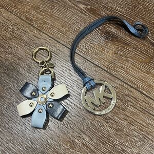 Michael Kors silver and Blue Keychain two total